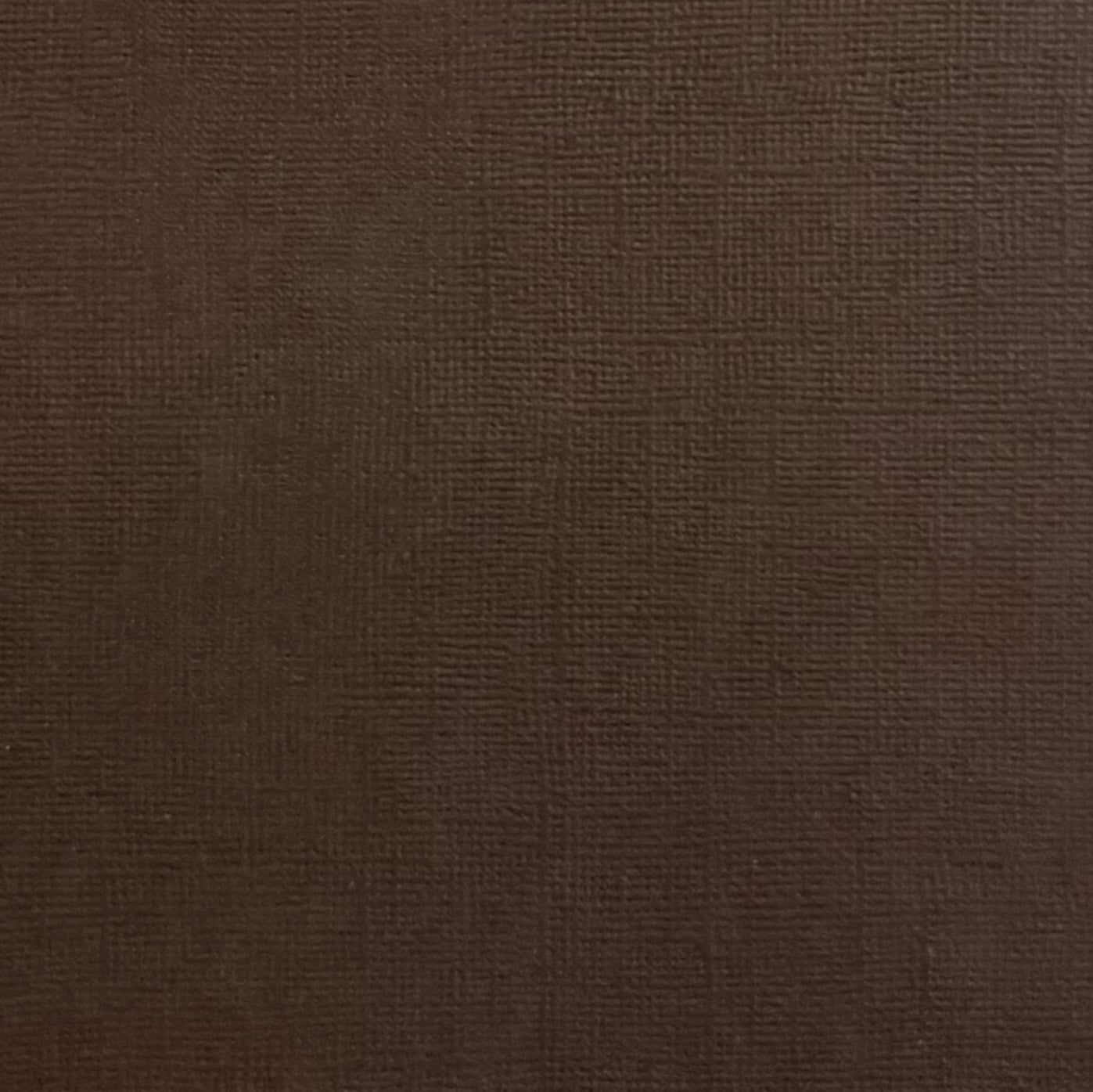 BROWNIE - Dark Brown Textured 12x12 Cardstock - Encore Paper