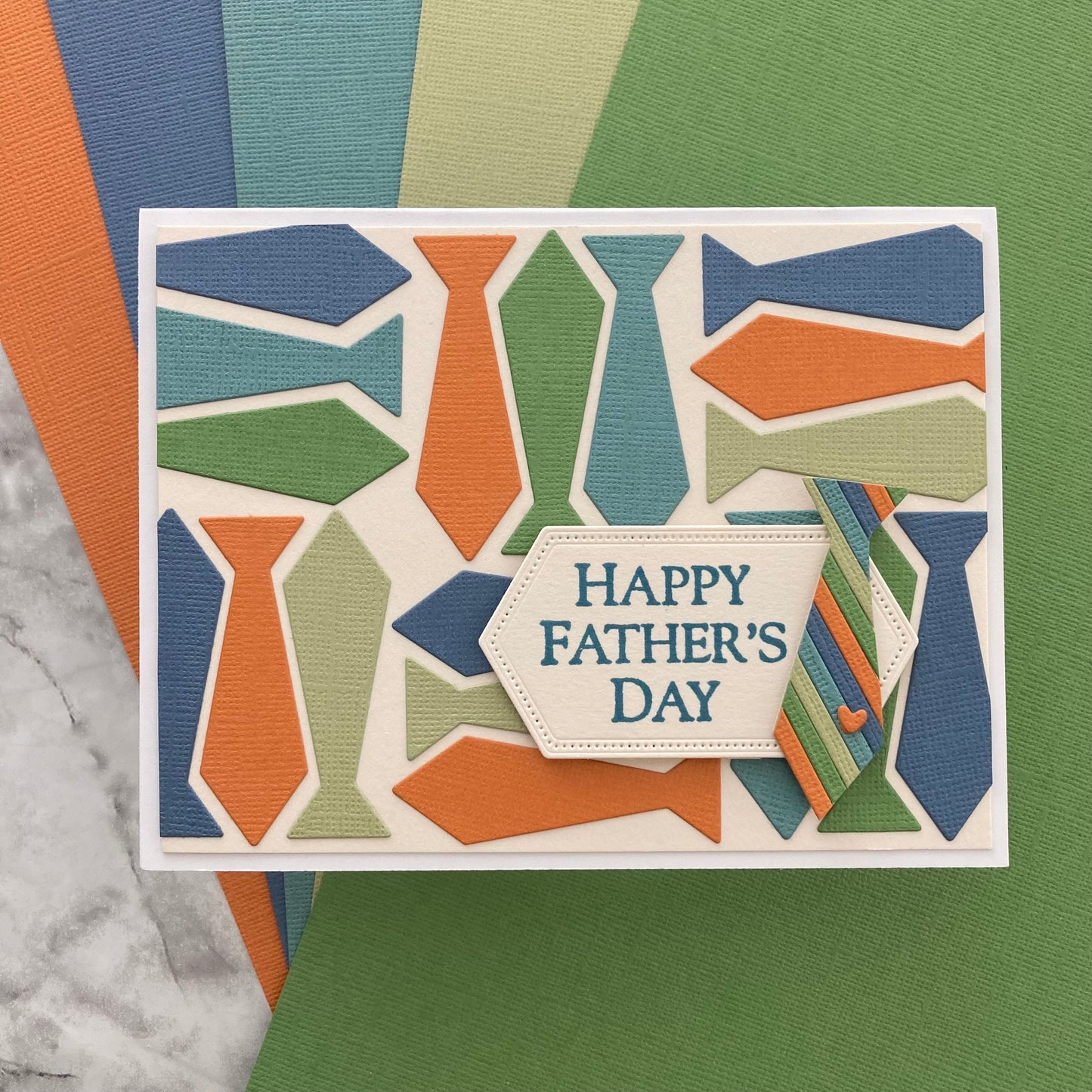 Handmade Father's Day Card featuring Encore Textured Cardstock