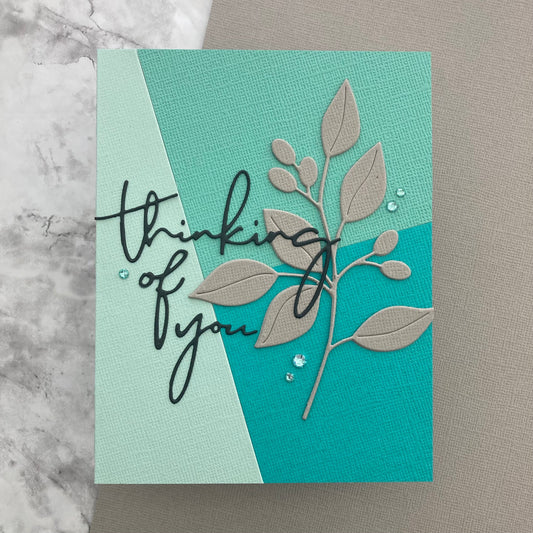 Handmade card featuring Encore Textured Cardstock