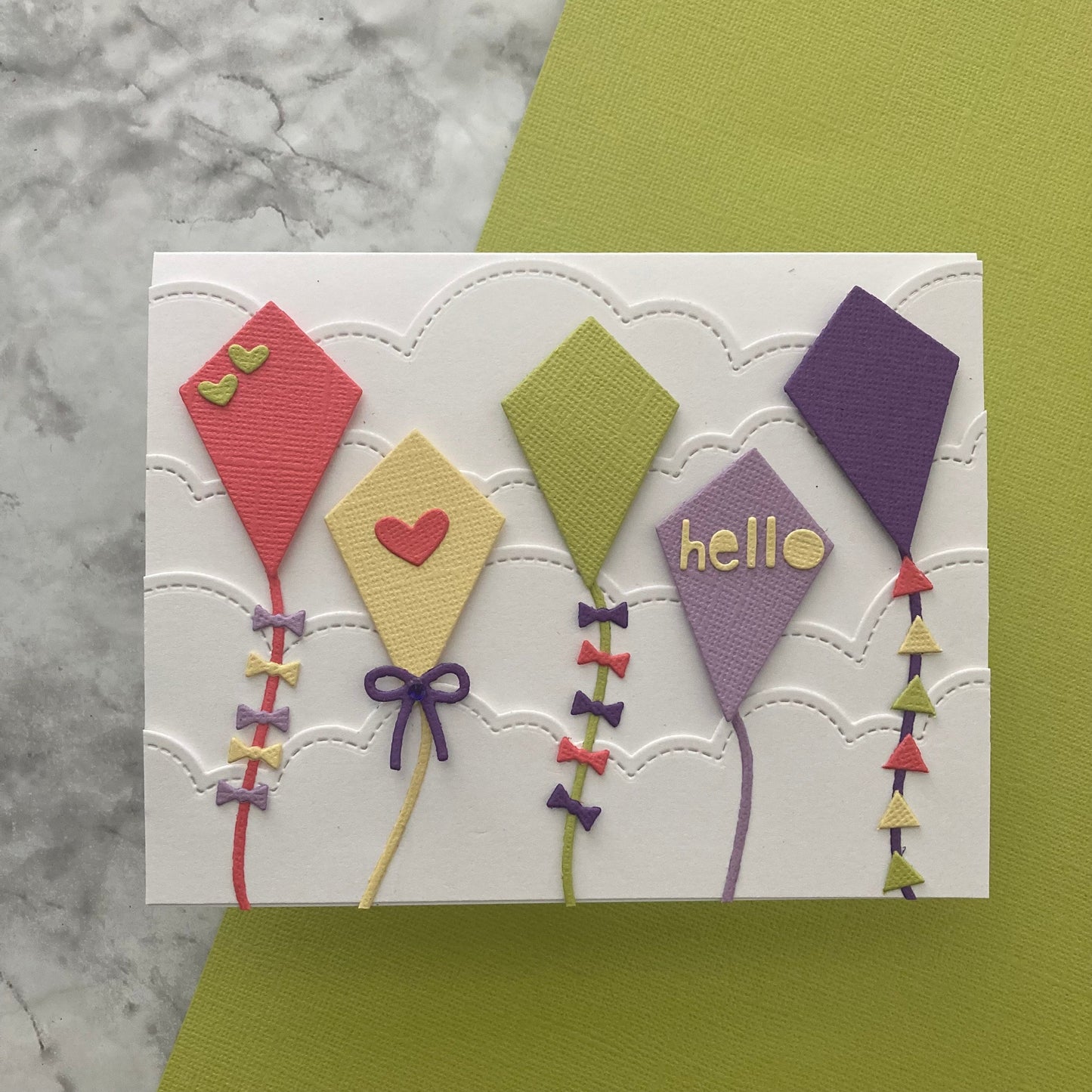 Handmade card featuring Encore Textured Cardstock In Lchen