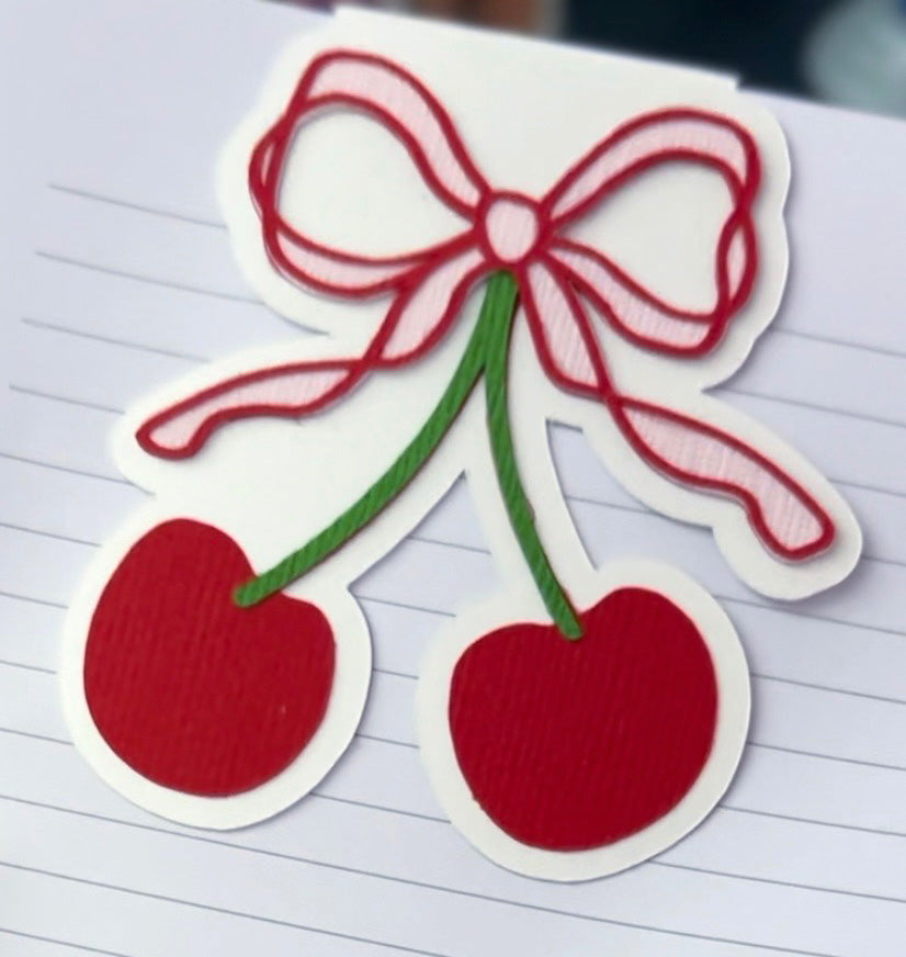 DIY magnetic bookmark made with Encore Textured Cardstock