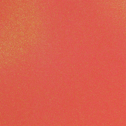 NEON SUNSET Glitter Luxe Cardstock - 12x12 Cardstock Shop - 12x12 Cardstock - CORAL glitter Cardstock - Encore