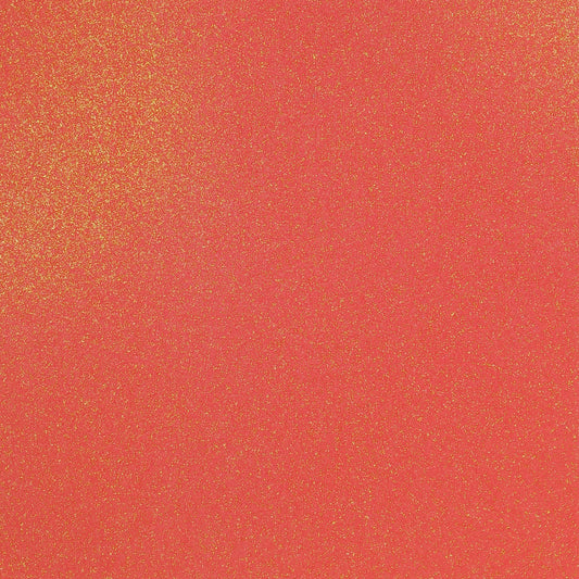 NEON SUNSET Glitter Luxe Cardstock - 12x12 Cardstock Shop - 12x12 Cardstock - CORAL glitter Cardstock - Encore