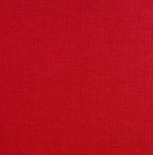 ALL AMERICAN RED - Textured Red 12x12 Cardstock - Encore Paper