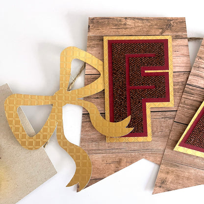 Antique Diamonds Embossed Gold Foil
