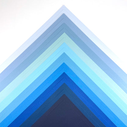 ENCORE TEXTURED CARDSTOCK BLUE VARIETY PACK - 12x12 Cardstock - 20 Pack - Encore