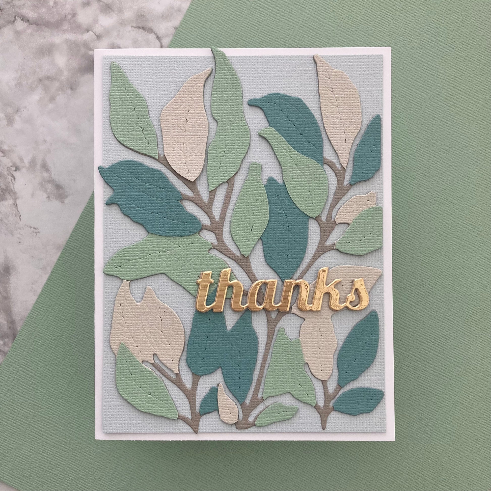 Handmade card featuring Encore Mint Chocolate Chip