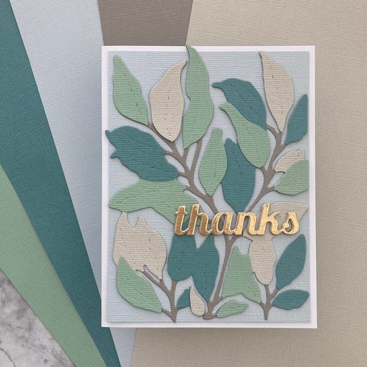 Handmade card featuring Encore Textured Cardstock