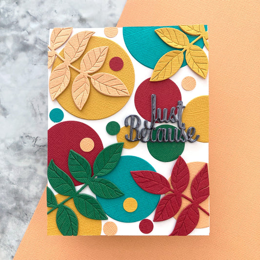 Handmade  card featuring Encore textured Cardstock in Cantaloupe