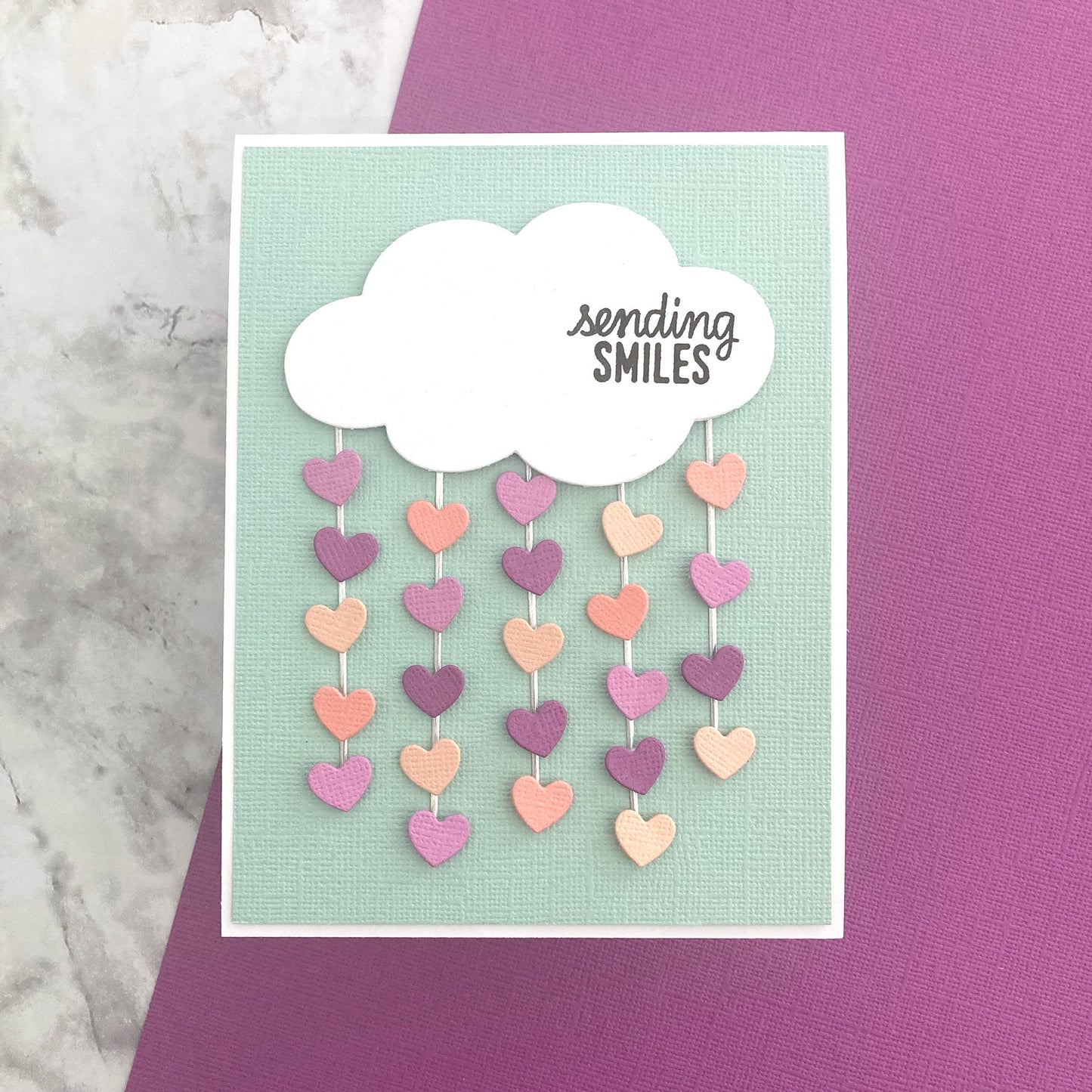 Handmade card featuring Encore Mardi Gras Purple