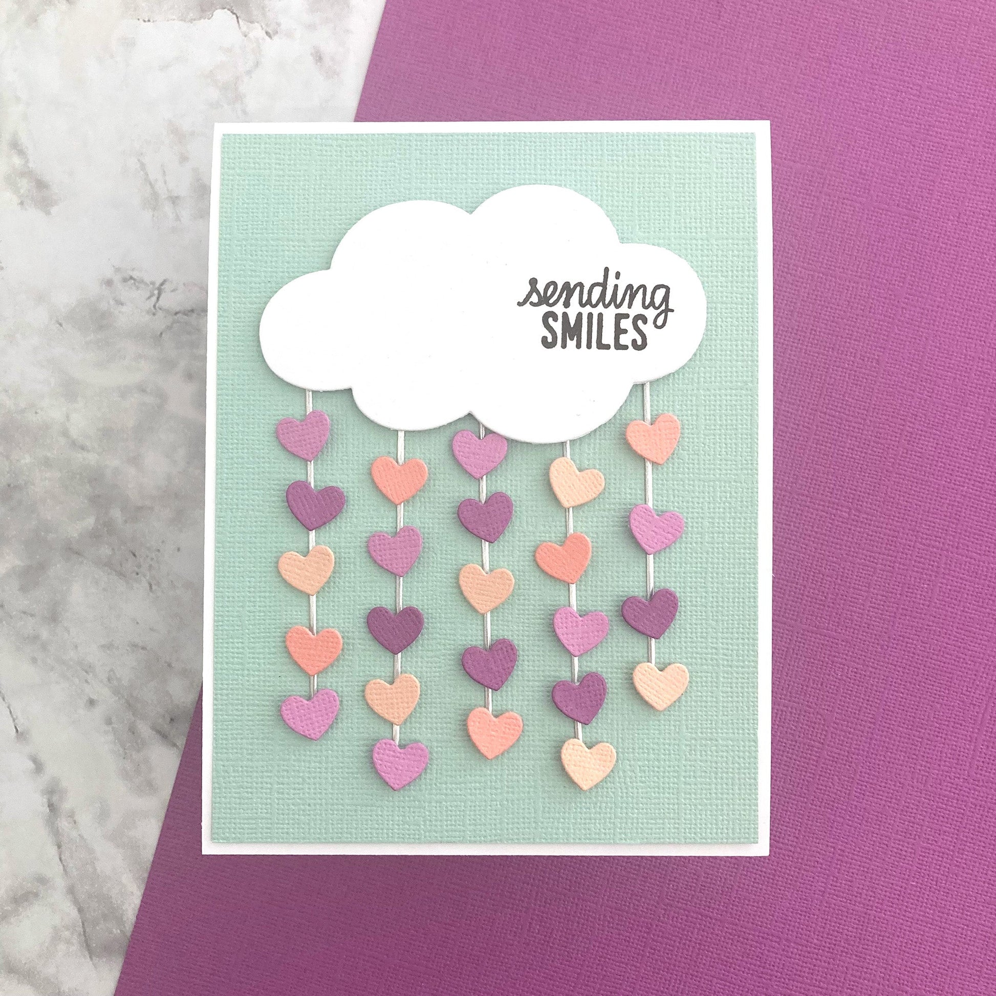 Handmade card featuring Encore Mardi Gras Purple