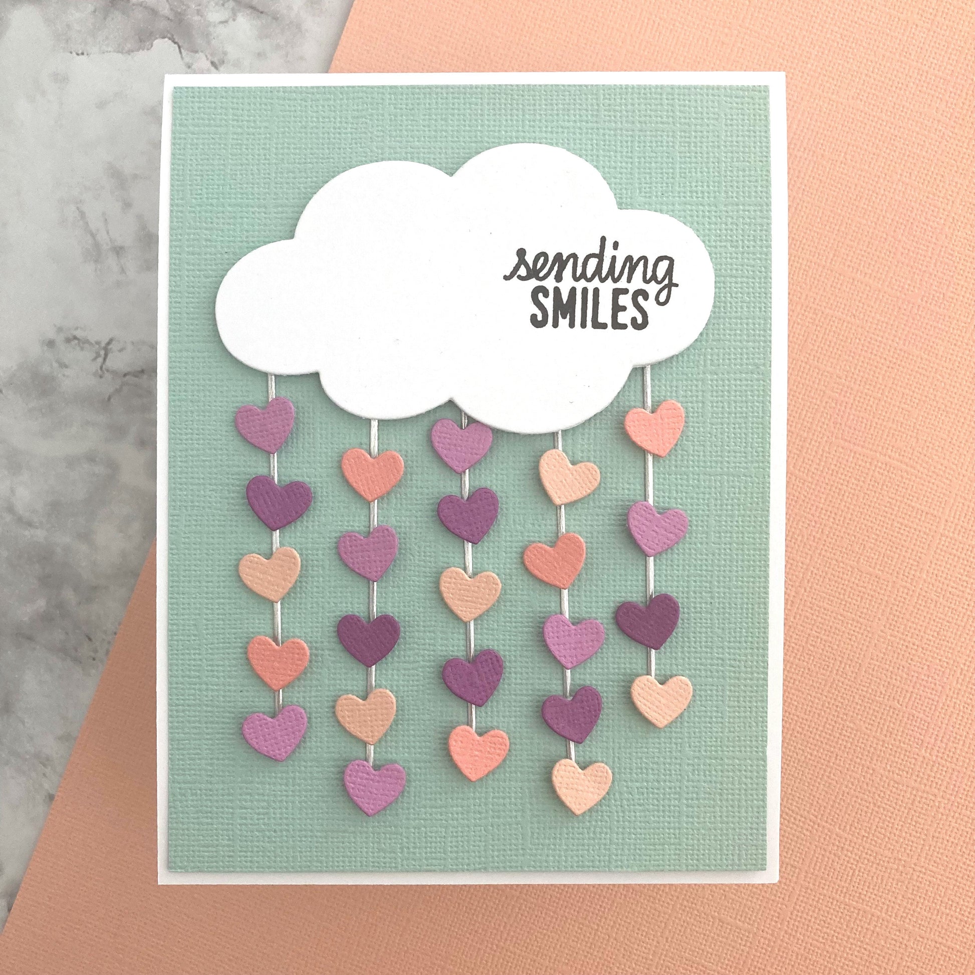 Handmade card featuring Encore Peach Sherbet