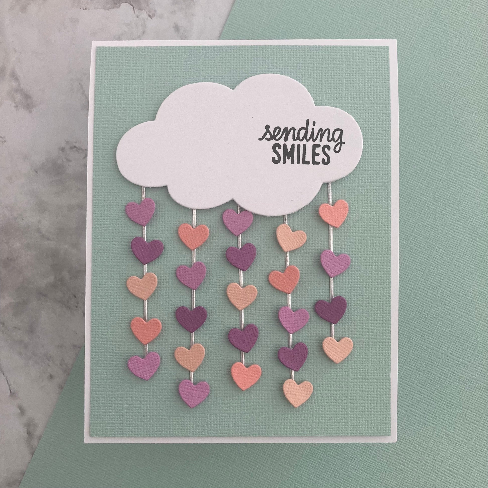 Handmade card featuring Encore cardstock in Fountain