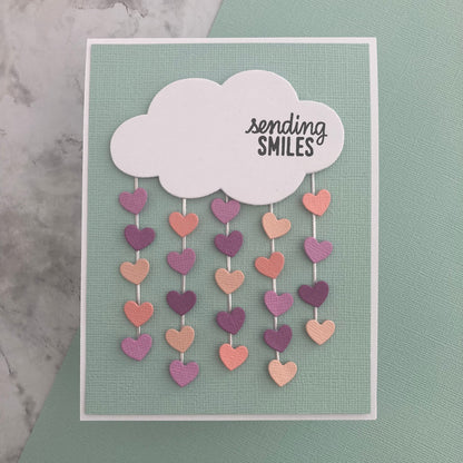 Handmade card featuring Encore cardstock in Fountain