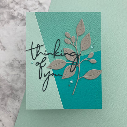 Handmade card featuring Fountain Encore Textured Cardstock