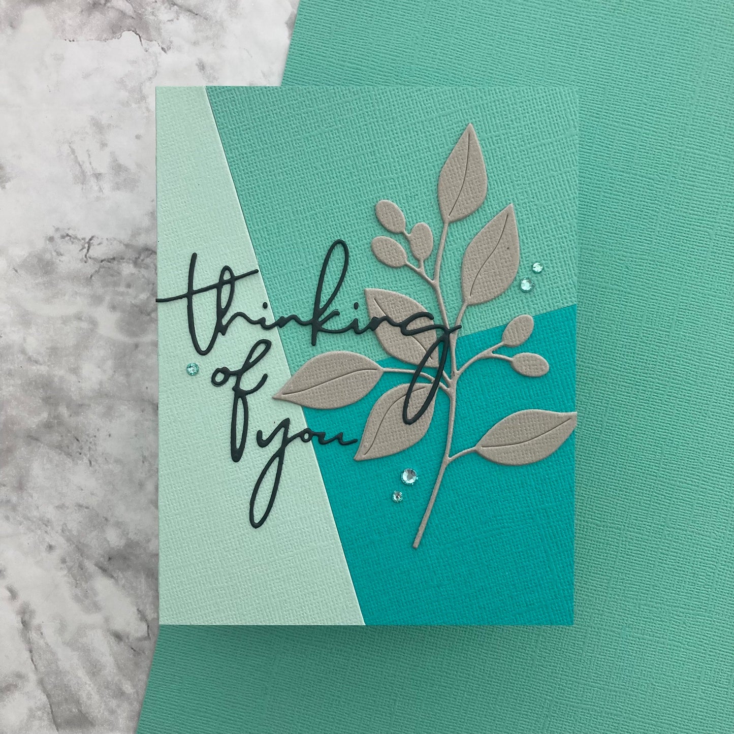 Handmade card featuring Encore Textured Cardstock