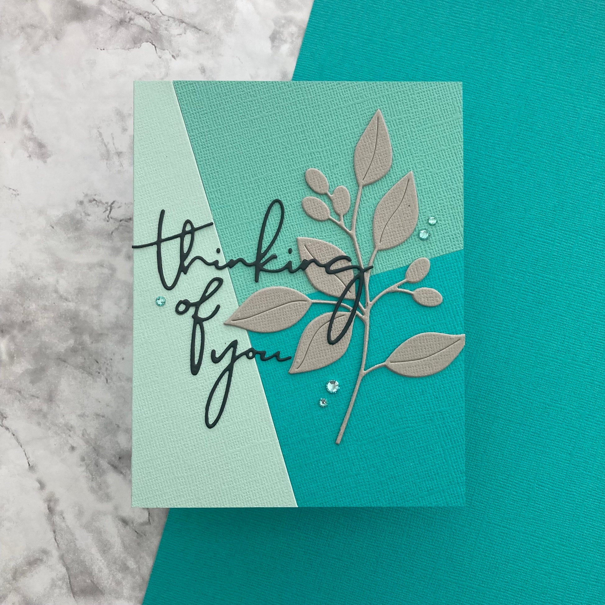 Handmade card featuring Encore Textured Cardstock