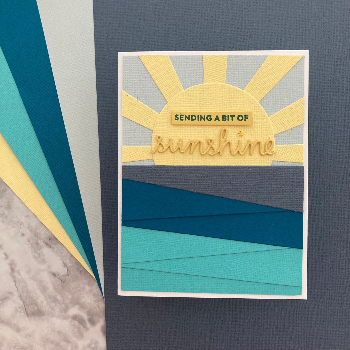 Handmade card featuring Encore Textured cardstock