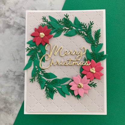 Handmade Christmas card featuring Encore Cardstock in Lucky Clover