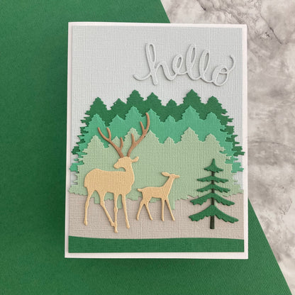 Handmade masculine card featuring Encore Textured Cardstock in Forest Green