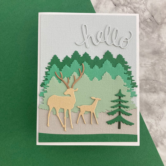 Handmade masculine card featuring Encore Textured Cardstock in Forest Green