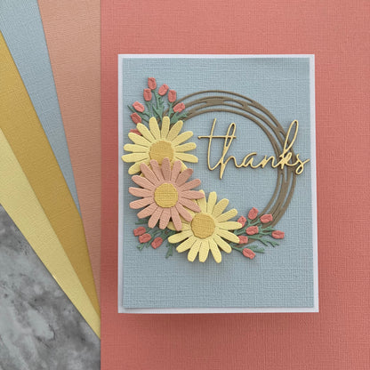 Handmade card featuring Encore Glacier Melt Cardstock