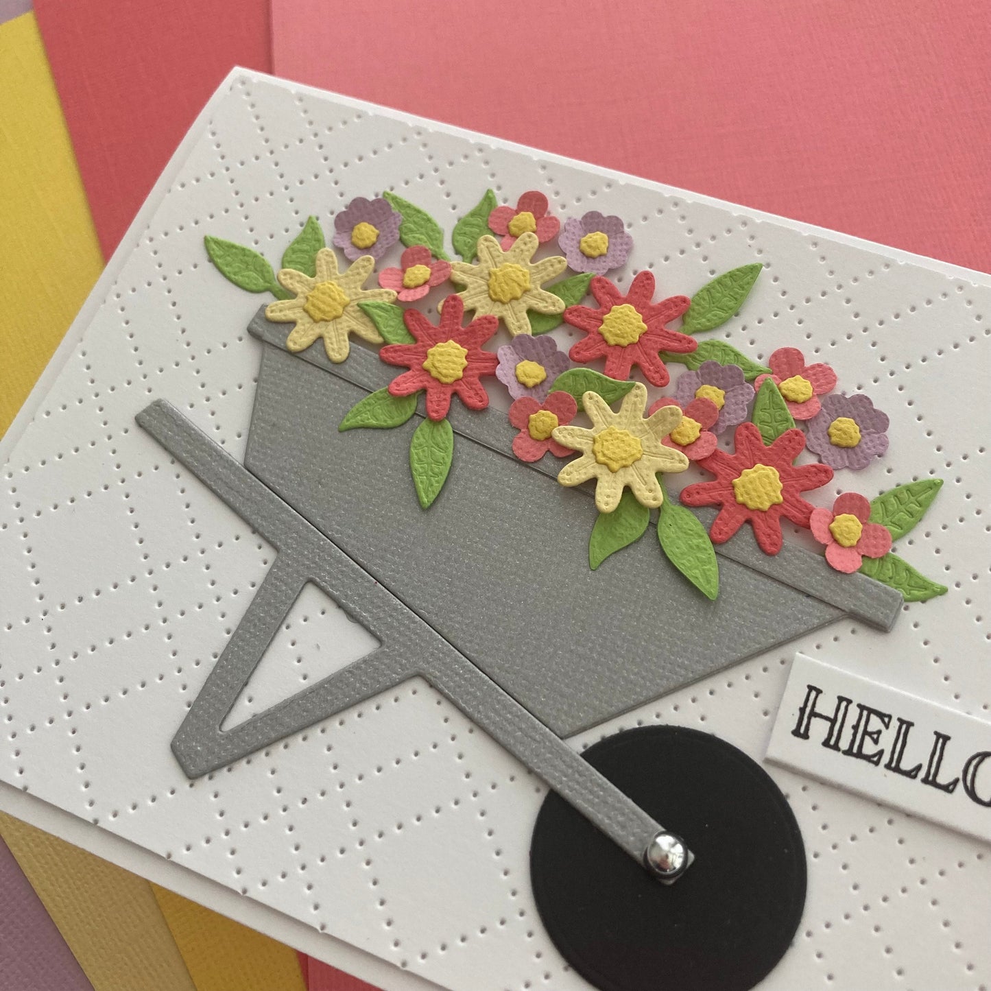 Handmade card featuring Encore Textured Cardstock