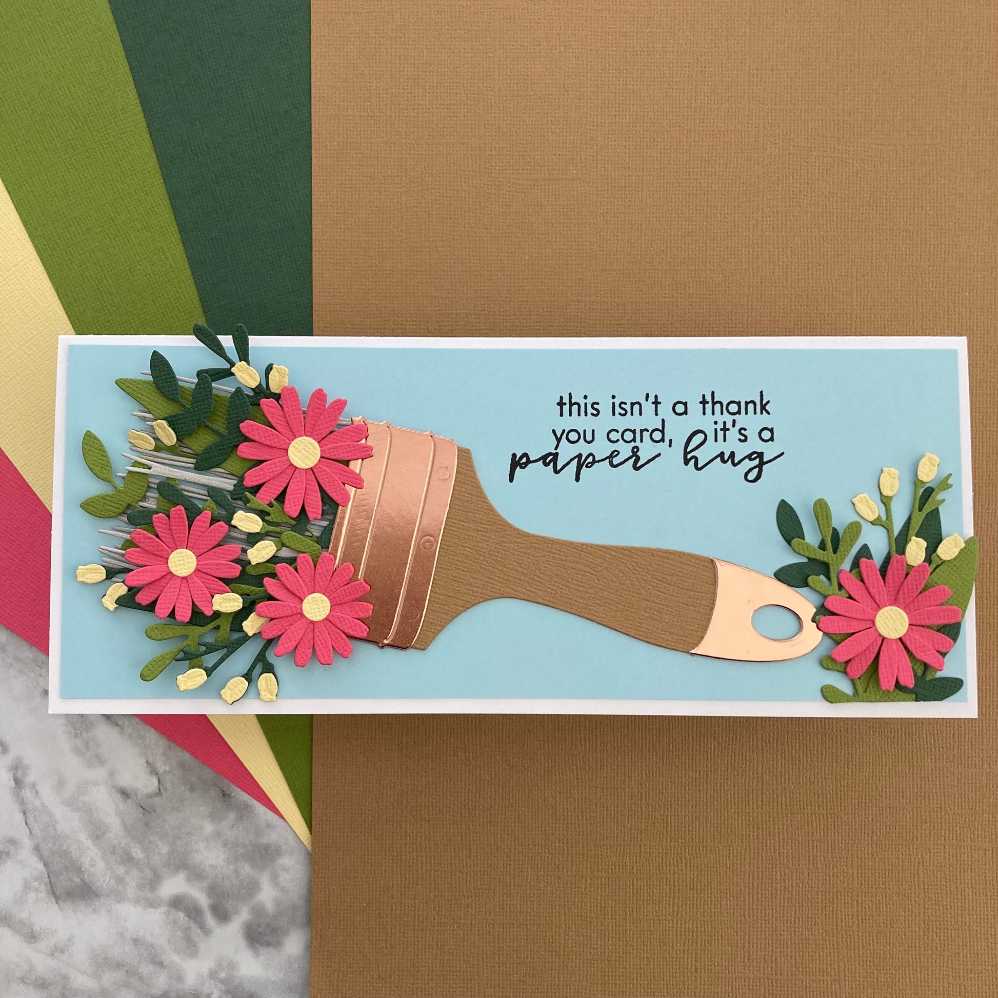 handmade card featuring Hazelnut Encore cardstock