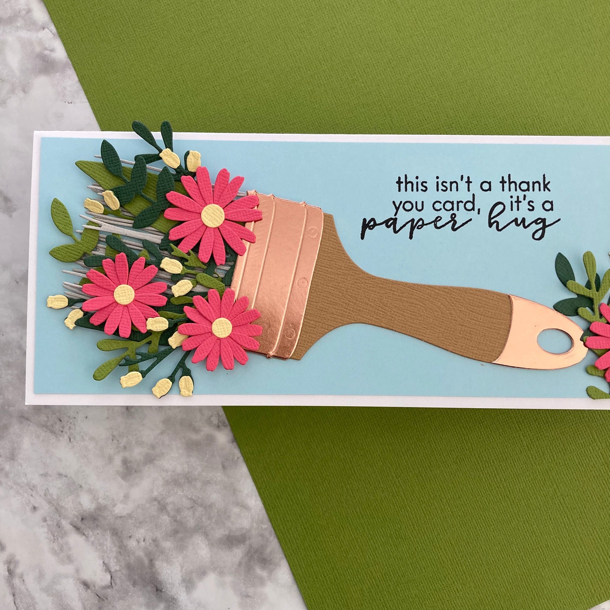 handmade card featuring Green Iguana Encore Cardstock