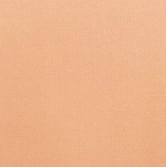 CANTALOUPE - Light Orange Textured 12x12 Cardstock - Encore Paper