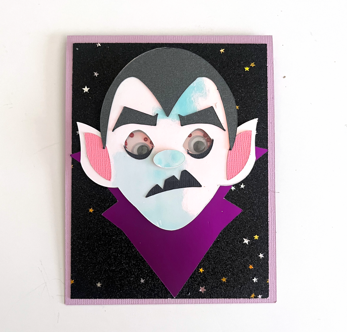 Handmade halloween card featuring Encore Textured Cardstock