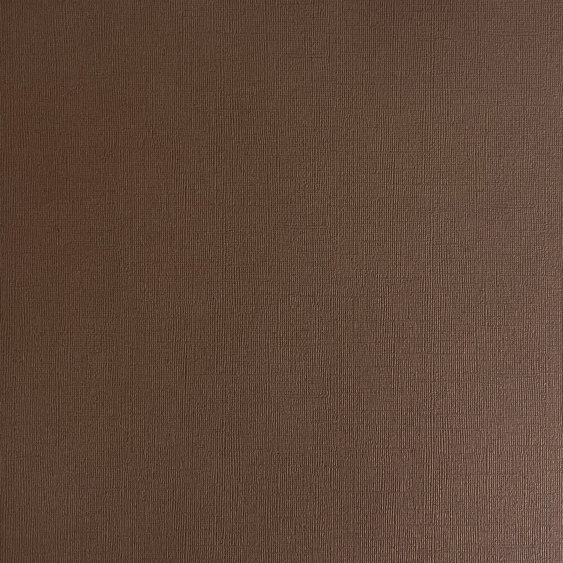 PORTABELLA 12x12 Textured Brown Cardstock - Encore Paper