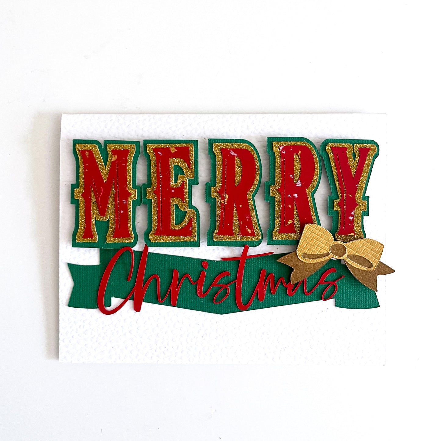 handmade christmas card featuring Encore Cardstock