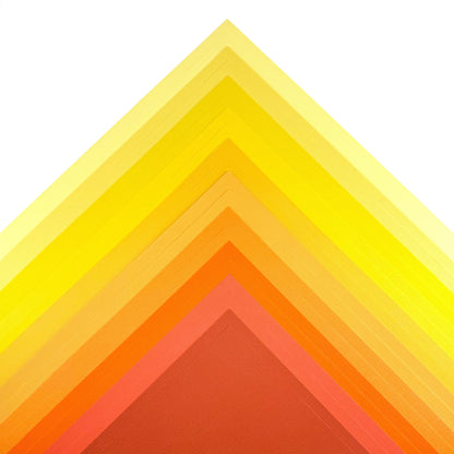 ENCORE TEXTURED CARDSTOCK YELLOW & ORANGE VARIETY PACK - 12x12 Cardstock - 20 Pack - Encore