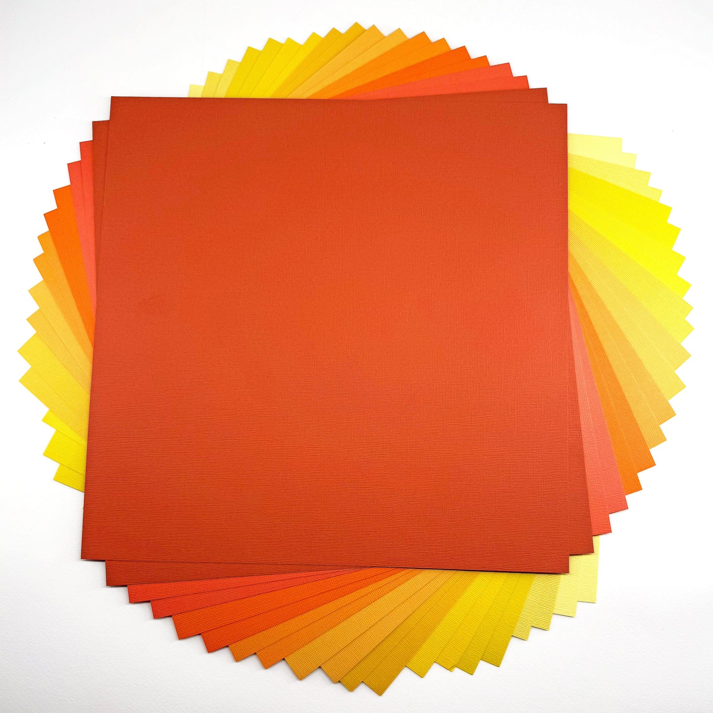 ENCORE TEXTURED CARDSTOCK YELLOW & ORANGE VARIETY PACK - 12x12 Cardstock - 20 Pack - Encore