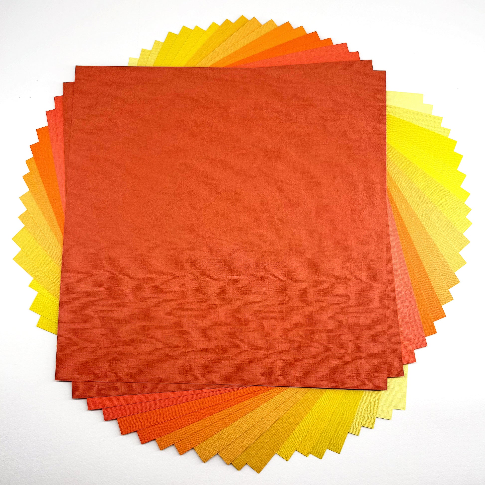 ENCORE TEXTURED CARDSTOCK YELLOW & ORANGE VARIETY PACK - 12x12 Cardstock - 20 Pack - Encore