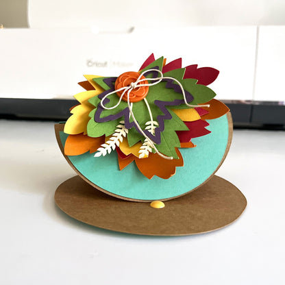 handmade fall card featuring smooth cardstock from Encore
