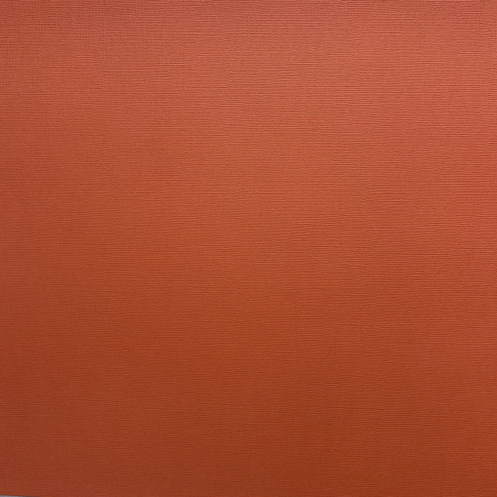 SPANISH TILE 12x12 Textured Dark Orange Cardstock - Encore Paper
