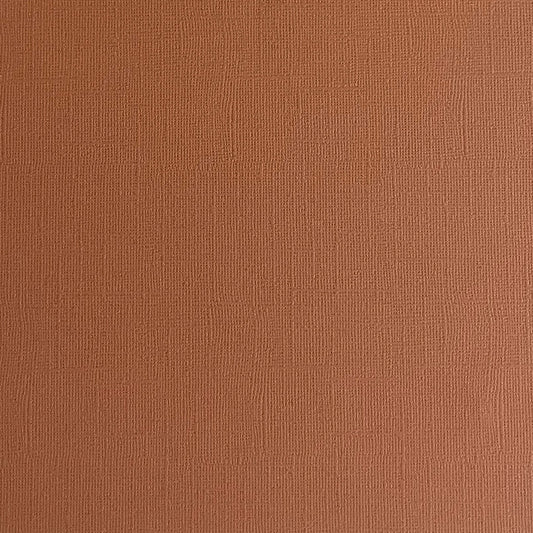 GINGERBREAD - Cinnamon Brown Textured 12x12 Cardstock - Encore Paper