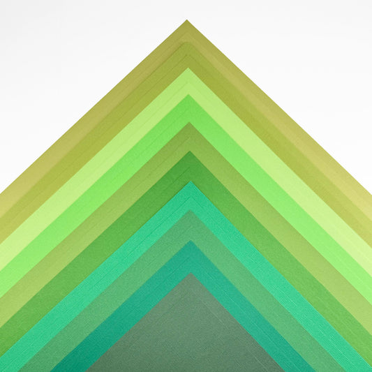 ENCORE TEXTURED CARDSTOCK GREEN VARIETY PACK - 12x12 Cardstock - 20 Pack - Encore