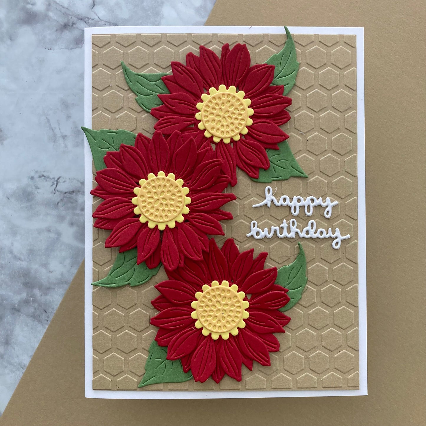 Handmade card featuring Encore Brown Sugar Smooth Cardstock
