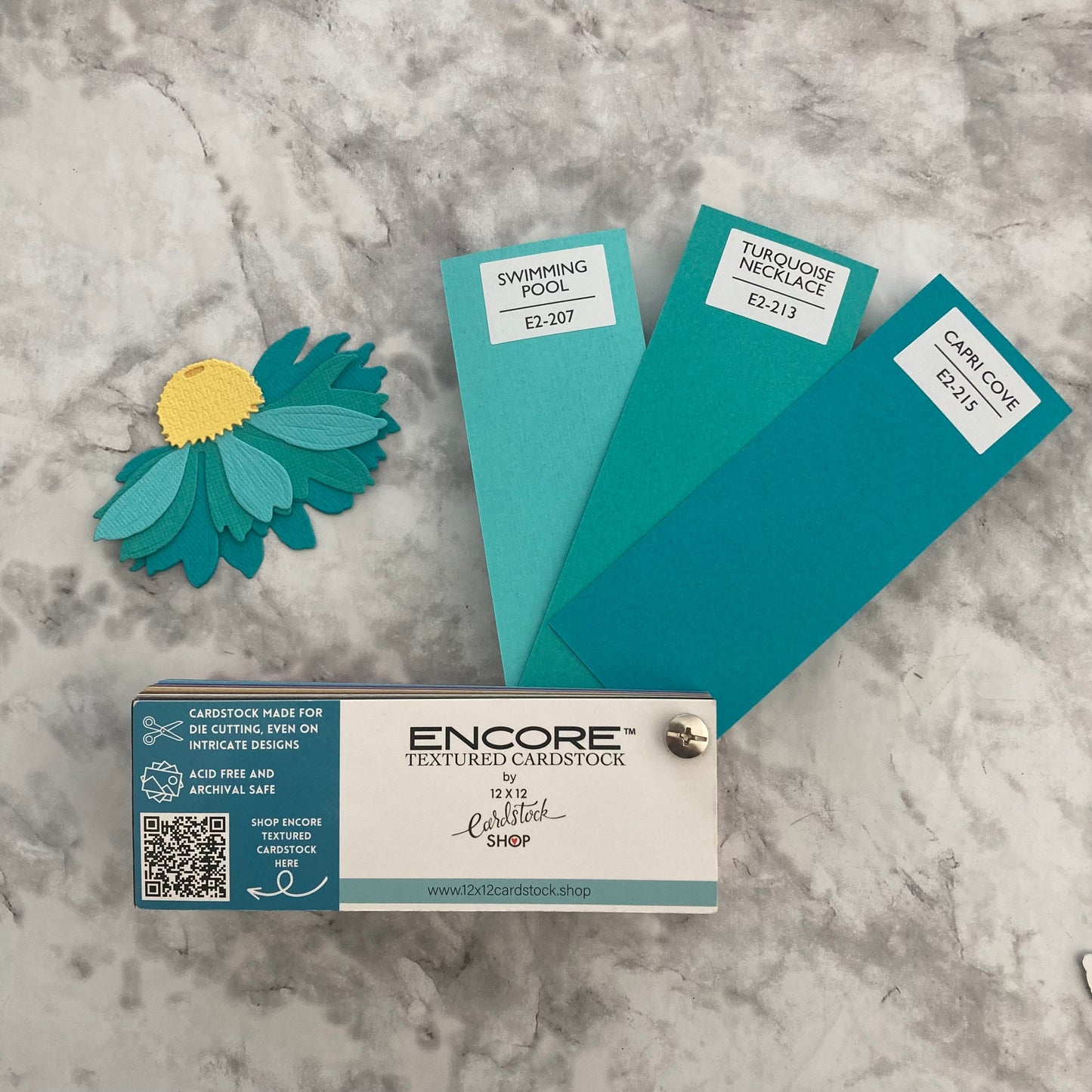 TURQUOISE NECKLACE - Canvas Texture 25 Pack - E2-213