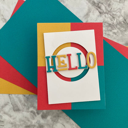 Handmade card featuring Encore Textured Cardstock