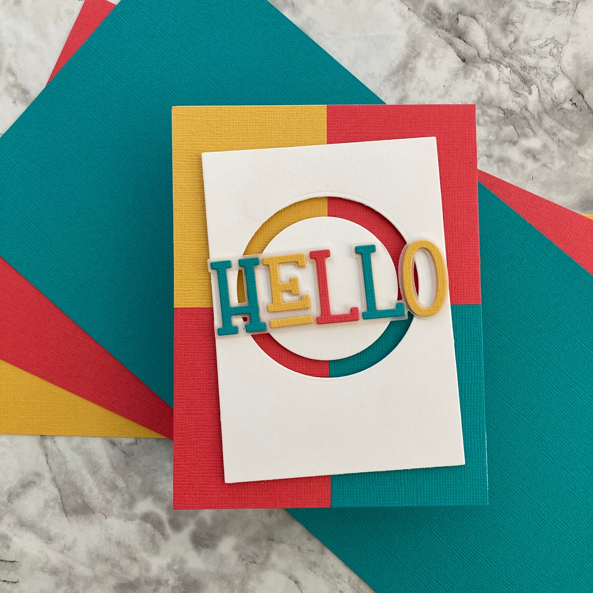 Handmade card featuring Encore Textured Cardstock