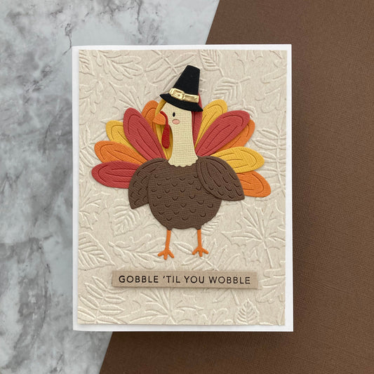 Handmade Thanksgiving card with Encore cardstock