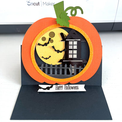 Handmade Halloween Card featuring Encore Cardstock in Lead