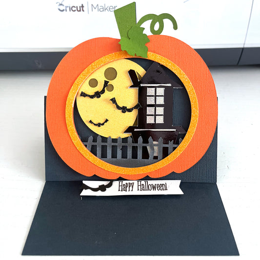 Handmade Halloween Card featuring Encore Cardstock in Lead