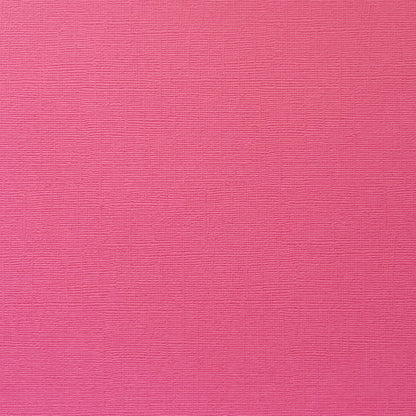 ROSE TOPAZ - Bright Pink Textured 12x12 Cardstock - Encore Paper