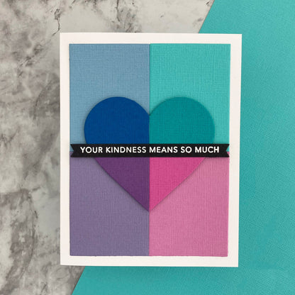 Handmade card featuring Encore Swimming Pool Cardstock