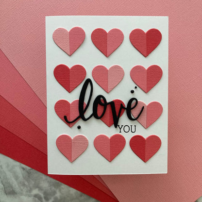 Handmade Valentine Card featuring Encore Textured Cardstock